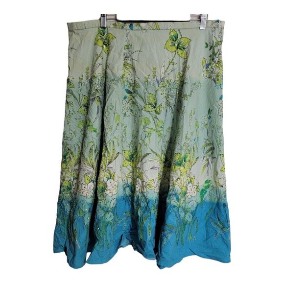 Forbidden Skirt Womens Large Floral - Picture 1 of 6